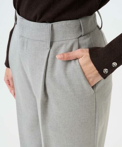 Maison de CINQ / メゾン ドゥ サンク チノ・ワークパンツ | 【小さいサイズ】ツイード調両面起毛ワイドパンツ/洗える | 詳細10