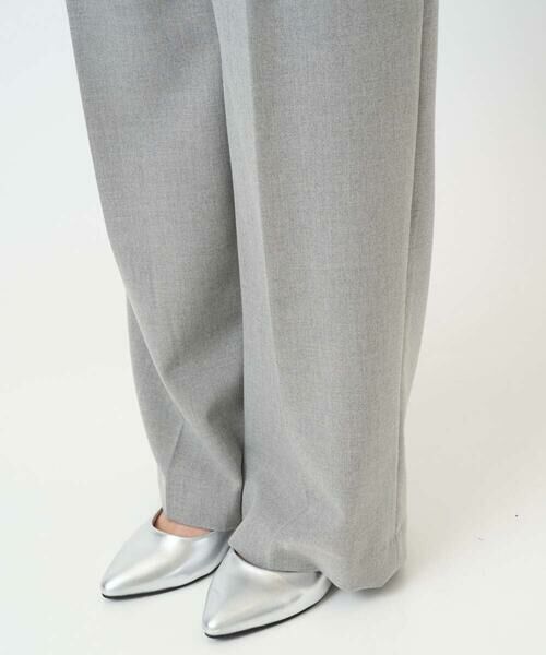 Maison de CINQ / メゾン ドゥ サンク チノ・ワークパンツ | 【小さいサイズ】ツイード調両面起毛ワイドパンツ/洗える | 詳細11