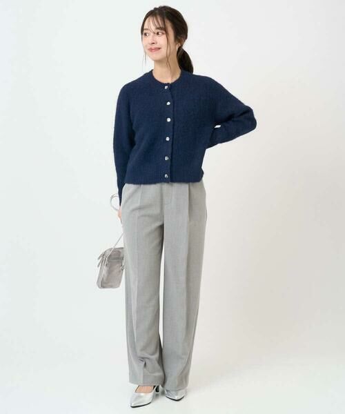 Maison de CINQ / メゾン ドゥ サンク チノ・ワークパンツ | 【小さいサイズ】ツイード調両面起毛ワイドパンツ/洗える | 詳細22