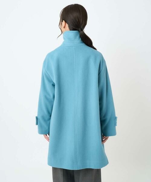 Maison de CINQ / メゾン ドゥ サンク その他アウター | 【小さいサイズ】SUPER100sウール スタンドカラーミドルコート | 詳細12