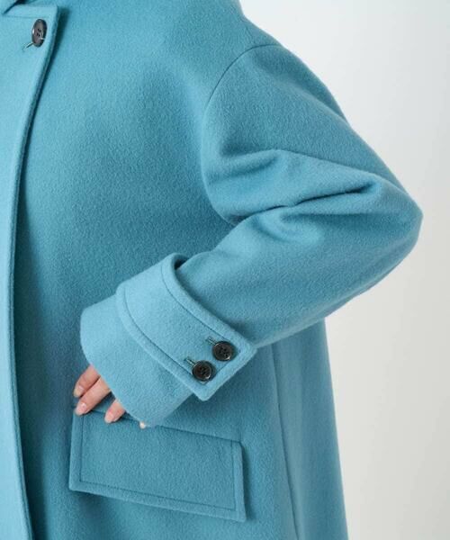 Maison de CINQ / メゾン ドゥ サンク その他アウター | 【小さいサイズ】SUPER100sウール スタンドカラーミドルコート | 詳細14