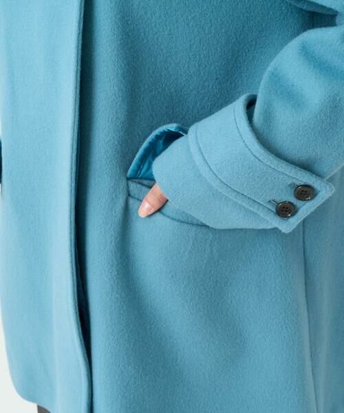 Maison de CINQ / メゾン ドゥ サンク その他アウター | 【小さいサイズ】SUPER100sウール スタンドカラーミドルコート | 詳細15