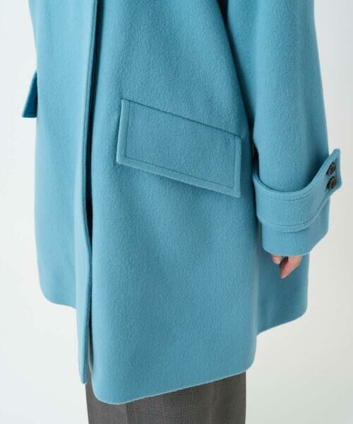 Maison de CINQ / メゾン ドゥ サンク その他アウター | 【小さいサイズ】SUPER100sウール スタンドカラーミドルコート | 詳細16