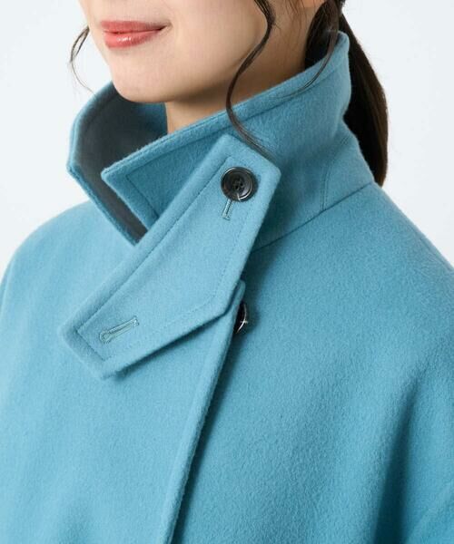 Maison de CINQ / メゾン ドゥ サンク その他アウター | 【小さいサイズ】SUPER100sウール スタンドカラーミドルコート | 詳細17
