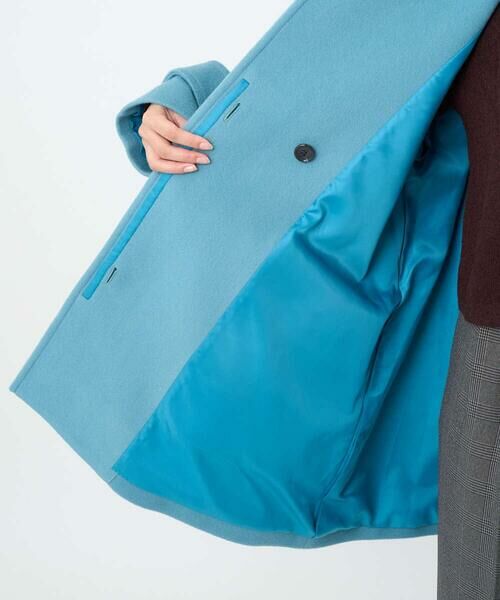 Maison de CINQ / メゾン ドゥ サンク その他アウター | 【小さいサイズ】SUPER100sウール スタンドカラーミドルコート | 詳細18