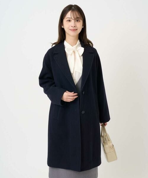 Maison de CINQ / メゾン ドゥ サンク その他アウター | 【小さいサイズ】エアリアルウール チェスターコート | 詳細1