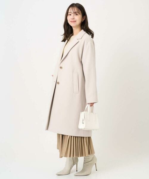 Maison de CINQ / メゾン ドゥ サンク その他アウター | 【小さいサイズ】エアリアルウール チェスターコート | 詳細25