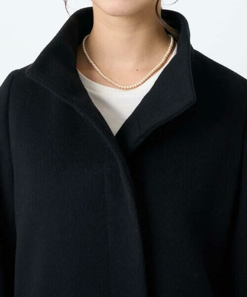 Maison de CINQ / メゾン ドゥ サンク その他アウター | 【小さいサイズ】SUPER100sウール スタンドカラーロングコート | 詳細10