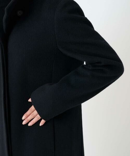 Maison de CINQ / メゾン ドゥ サンク その他アウター | 【小さいサイズ】SUPER100sウール スタンドカラーロングコート | 詳細11