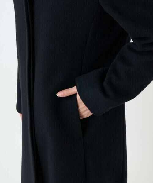 Maison de CINQ / メゾン ドゥ サンク その他アウター | 【小さいサイズ】SUPER100sウール スタンドカラーロングコート | 詳細12
