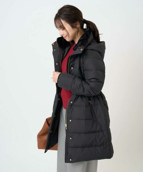 Maison de CINQ / メゾン ドゥ サンク ダウンジャケット・ベスト | 【小さいサイズ】ベーシックタフタ ロングダウンコート/撥水加工 | 詳細2