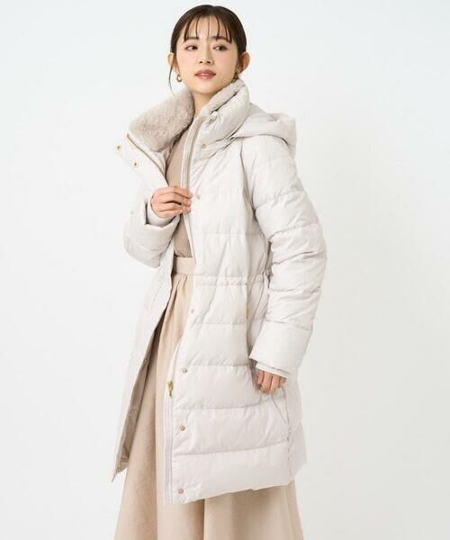 Maison de CINQ / メゾン ドゥ サンク ダウンジャケット・ベスト | 【小さいサイズ】ベーシックタフタ ロングダウンコート/撥水加工 | 詳細4