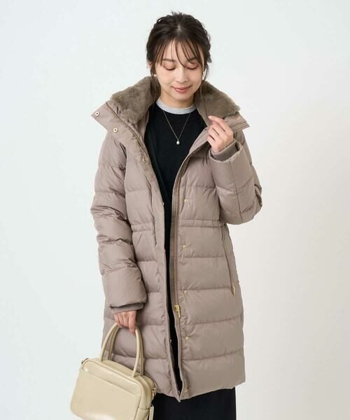 Maison de CINQ / メゾン ドゥ サンク ダウンジャケット・ベスト | 【小さいサイズ】ベーシックタフタ ロングダウンコート/撥水加工 | 詳細8