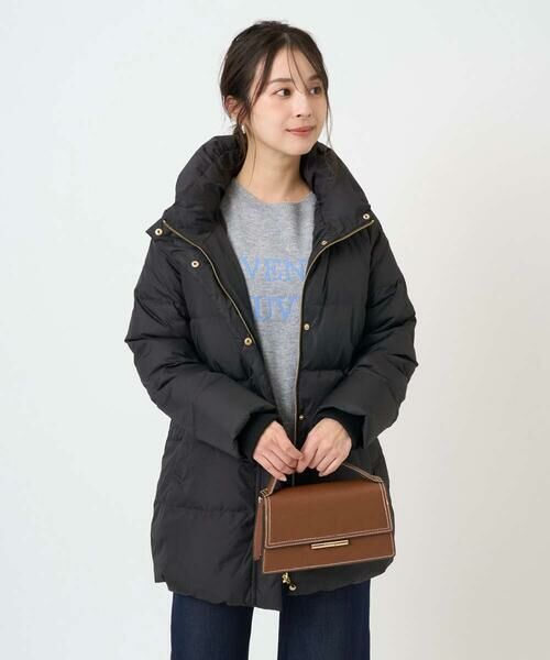 Maison de CINQ / メゾン ドゥ サンク ダウンジャケット・ベスト | 【小さいサイズ】ベーシックタフタ ミドルダウンコート/撥水加工 | 詳細2