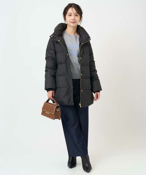 Maison de CINQ / メゾン ドゥ サンク ダウンジャケット・ベスト | 【小さいサイズ】ベーシックタフタ ミドルダウンコート/撥水加工 | 詳細22