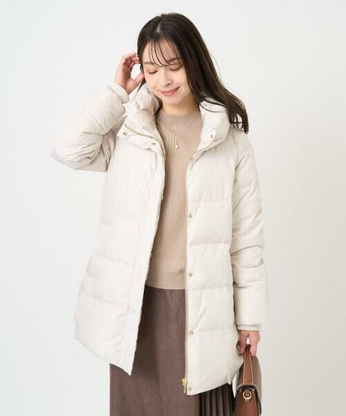 Maison de CINQ / メゾン ドゥ サンク ダウンジャケット・ベスト | 【小さいサイズ】ベーシックタフタ ミドルダウンコート/撥水加工 | 詳細9