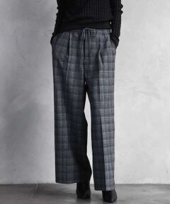 Maison de CINQ / メゾン ドゥ サンク チノ・ワークパンツ | [小さいサイズ]2WAYストレッチチェックワイドパンツ