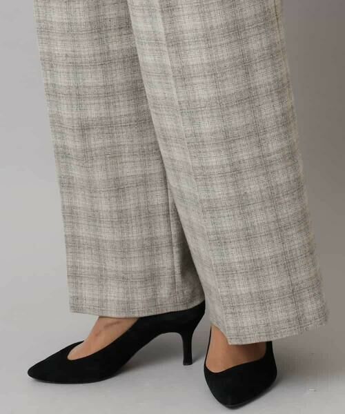 Maison de CINQ / メゾン ドゥ サンク チノ・ワークパンツ | [小さいサイズ]2WAYストレッチチェックワイドパンツ | 詳細14