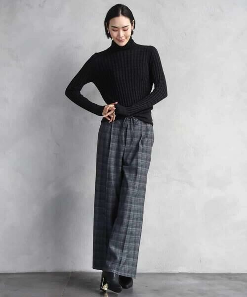 Maison de CINQ / メゾン ドゥ サンク チノ・ワークパンツ | [小さいサイズ]2WAYストレッチチェックワイドパンツ | 詳細18