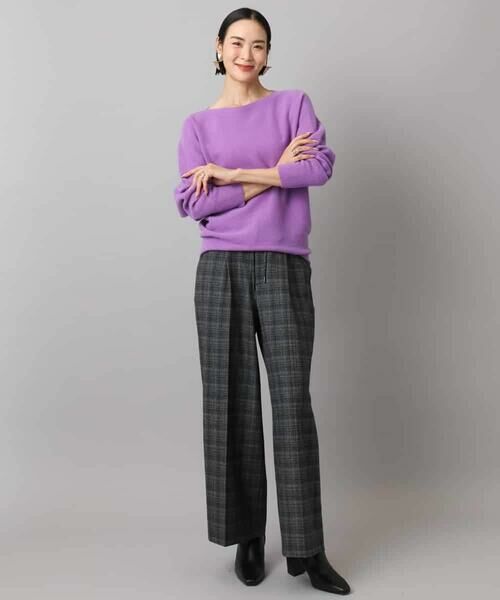 Maison de CINQ / メゾン ドゥ サンク チノ・ワークパンツ | [小さいサイズ]2WAYストレッチチェックワイドパンツ | 詳細20