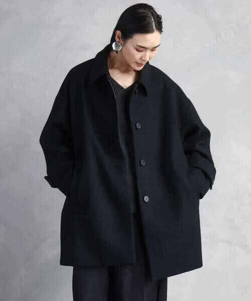 Maison de CINQ / メゾン ドゥ サンク ステンカラーコート | [小さいサイズ]スーパー100sウールステンカラーコート | 詳細11