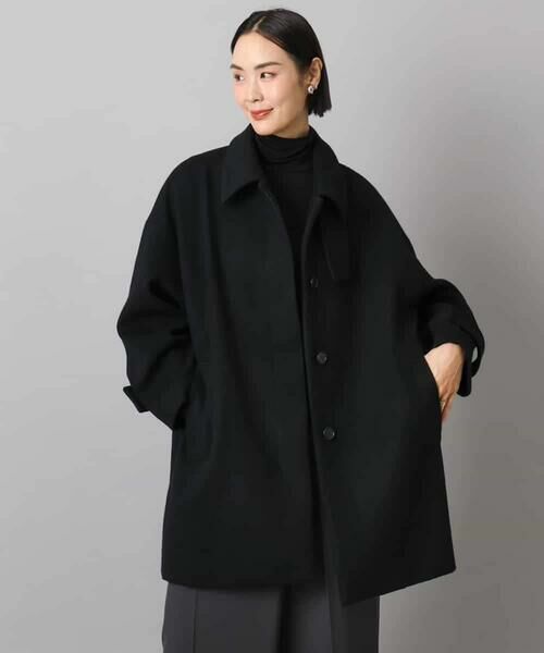 Maison de CINQ / メゾン ドゥ サンク ステンカラーコート | [小さいサイズ]スーパー100sウールステンカラーコート | 詳細12