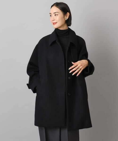 Maison de CINQ / メゾン ドゥ サンク ステンカラーコート | [小さいサイズ]スーパー100sウールステンカラーコート | 詳細13