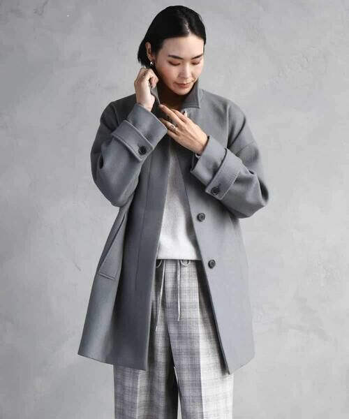 Maison de CINQ / メゾン ドゥ サンク ステンカラーコート | [小さいサイズ]スーパー100sウールステンカラーコート | 詳細2