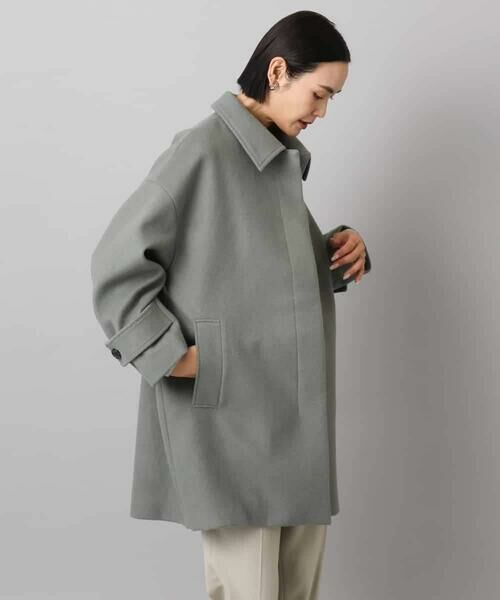 Maison de CINQ / メゾン ドゥ サンク ステンカラーコート | [小さいサイズ]スーパー100sウールステンカラーコート | 詳細3
