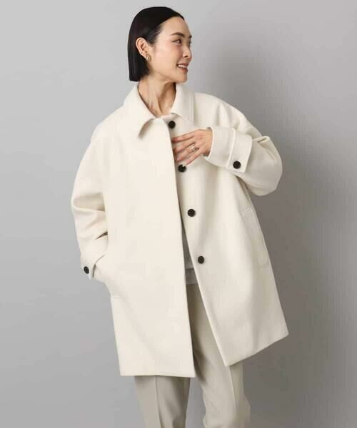 Maison de CINQ / メゾン ドゥ サンク ステンカラーコート | [小さいサイズ]スーパー100sウールステンカラーコート | 詳細5