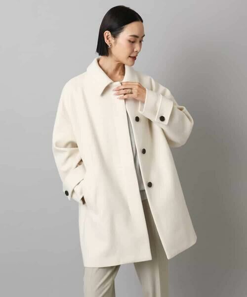 Maison de CINQ / メゾン ドゥ サンク ステンカラーコート | [小さいサイズ]スーパー100sウールステンカラーコート | 詳細7