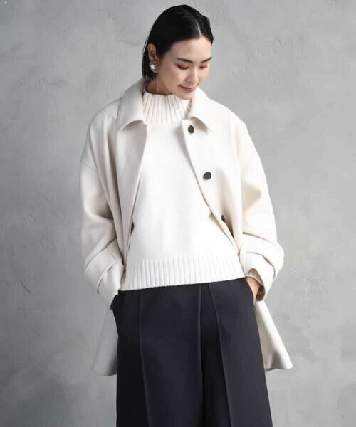 Maison de CINQ / メゾン ドゥ サンク ステンカラーコート | [小さいサイズ]スーパー100sウールステンカラーコート | 詳細8