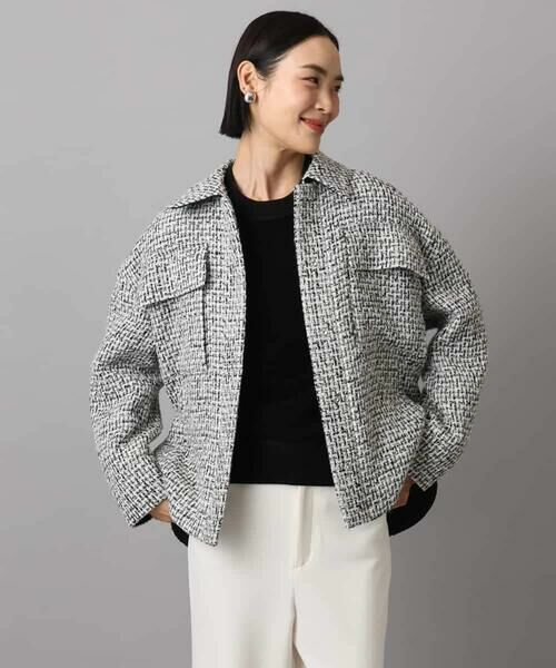 Maison de CINQ / メゾン ドゥ サンク その他アウター | [小さいサイズ]ファンシーツイードCPOジャケット | 詳細7