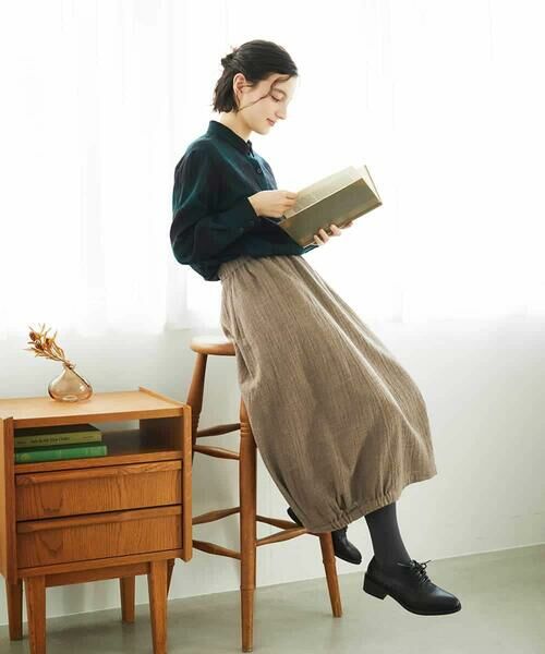 Maison de CINQ / メゾン ドゥ サンク シャツ・ブラウス | [日本製]リファインガーゼブロックチェックブラウス | 詳細19