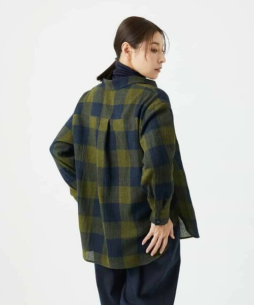 Maison de CINQ / メゾン ドゥ サンク シャツ・ブラウス | [日本製]リファインガーゼブロックチェックブラウス | 詳細2
