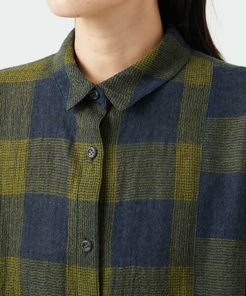 Maison de CINQ / メゾン ドゥ サンク シャツ・ブラウス | [日本製]リファインガーゼブロックチェックブラウス | 詳細9