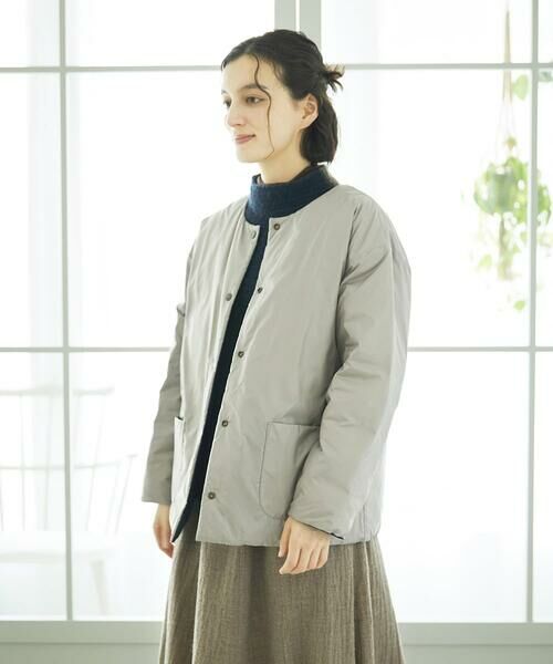 Maison de CINQ / メゾン ドゥ サンク ダウンジャケット・ベスト | ソフトタフタリバーシブルダウン　 | 詳細12