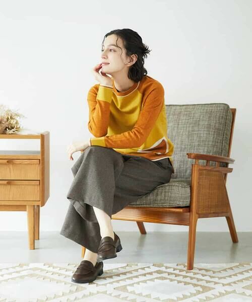 Maison de CINQ / メゾン ドゥ サンク ニット・セーター | バイカラーポケットデザインニット | 詳細14