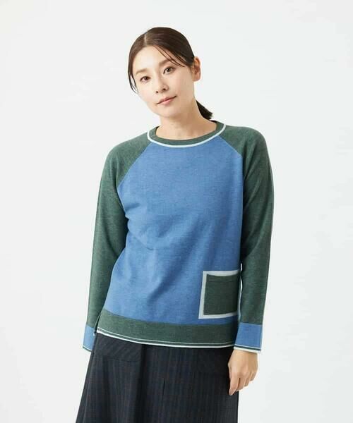 Maison de CINQ / メゾン ドゥ サンク ニット・セーター | バイカラーポケットデザインニット | 詳細2