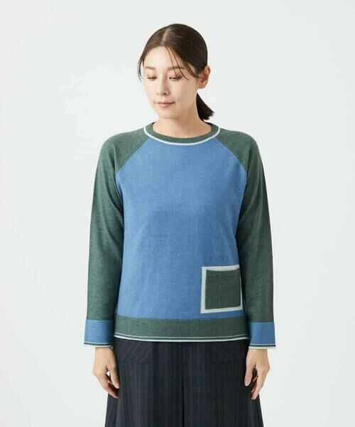Maison de CINQ / メゾン ドゥ サンク ニット・セーター | バイカラーポケットデザインニット | 詳細4