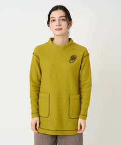 Maison de CINQ / メゾン ドゥ サンク チュニック | [日本製]ウールマイクロループスクランブル編みチュニックカットソー