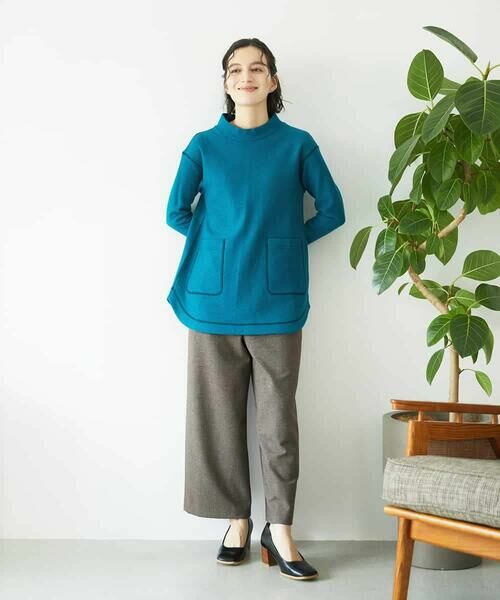 Maison de CINQ / メゾン ドゥ サンク チュニック | [日本製]ウールマイクロループスクランブル編みチュニックカットソー | 詳細13