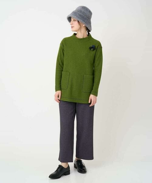 Maison de CINQ / メゾン ドゥ サンク チュニック | [日本製]ウールマイクロループスクランブル編みチュニックカットソー | 詳細18