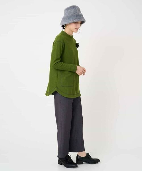 Maison de CINQ / メゾン ドゥ サンク チュニック | [日本製]ウールマイクロループスクランブル編みチュニックカットソー | 詳細19