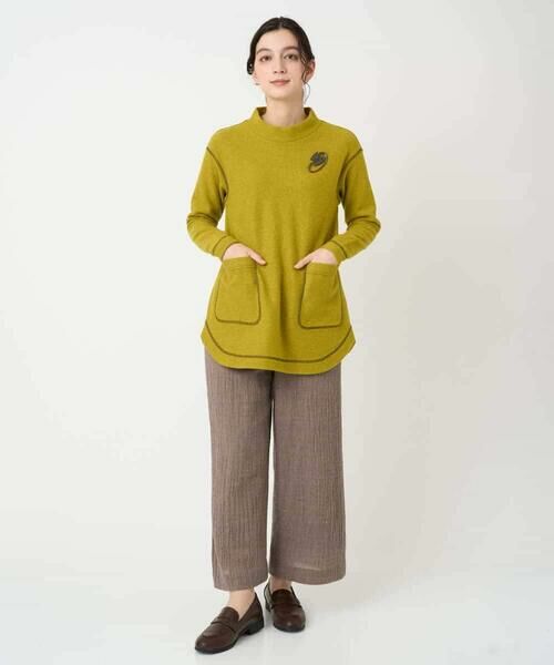 Maison de CINQ / メゾン ドゥ サンク チュニック | [日本製]ウールマイクロループスクランブル編みチュニックカットソー | 詳細20