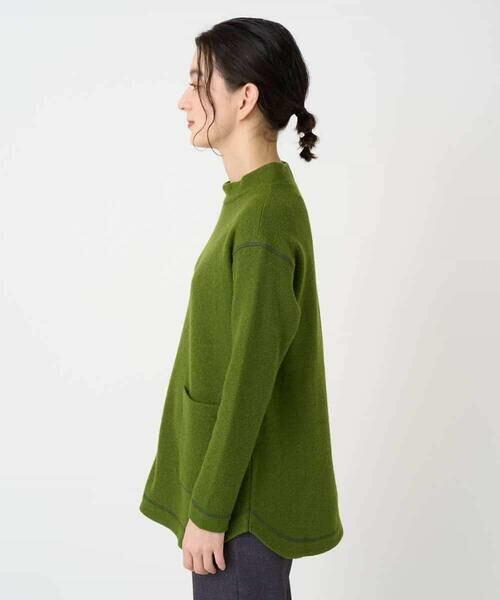 Maison de CINQ / メゾン ドゥ サンク チュニック | [日本製]ウールマイクロループスクランブル編みチュニックカットソー | 詳細5