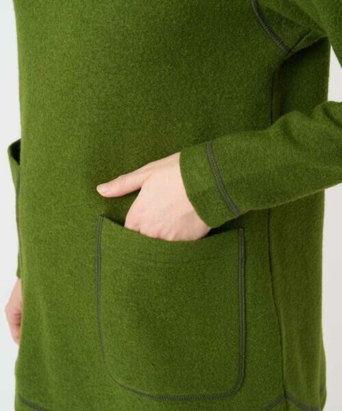 Maison de CINQ / メゾン ドゥ サンク チュニック | [日本製]ウールマイクロループスクランブル編みチュニックカットソー | 詳細9