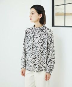 Maison de CINQ / メゾン ドゥ サンク シャツ・ブラウス | [日本製/セットアップ対応]レオパードロールネックブラウス