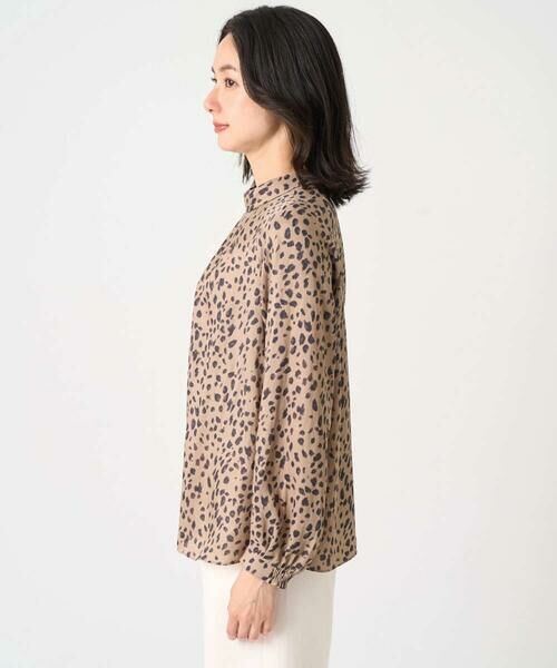 Maison de CINQ / メゾン ドゥ サンク シャツ・ブラウス | [日本製/セットアップ対応]レオパードロールネックブラウス | 詳細10