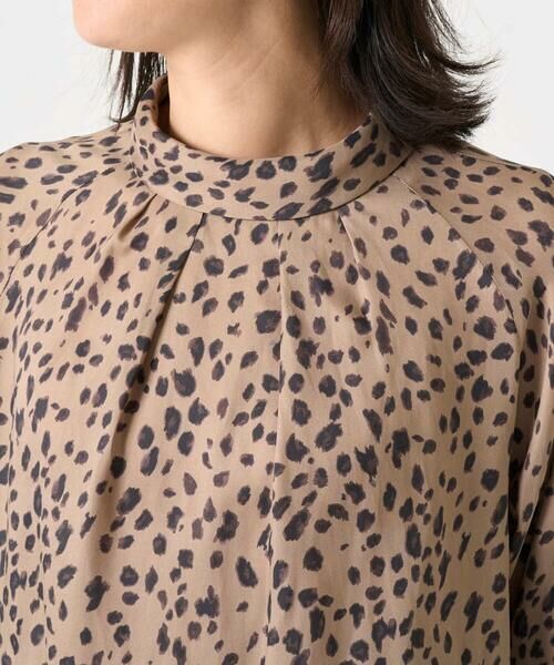 Maison de CINQ / メゾン ドゥ サンク シャツ・ブラウス | [日本製/セットアップ対応]レオパードロールネックブラウス | 詳細13